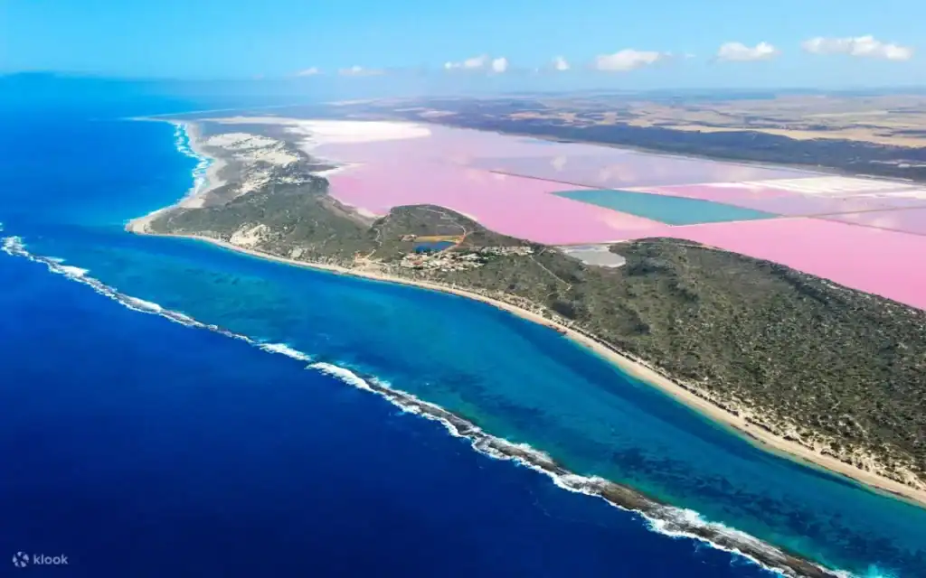 Things to Do in Kalbarri: Must-Sees & Hidden Gems from a Local 18 aerial view of kalbarri pink lake from scenic flight
