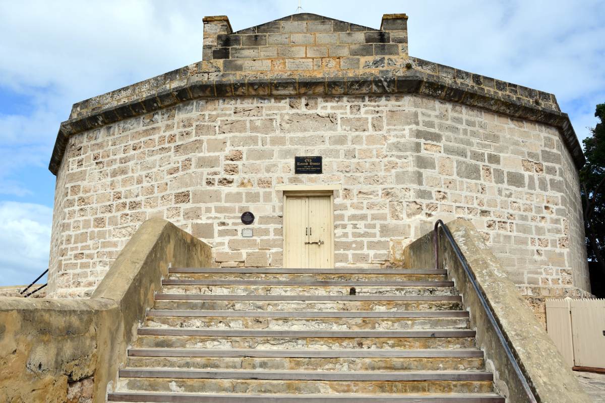 the roundhouse prison fremantle museum a round stone building